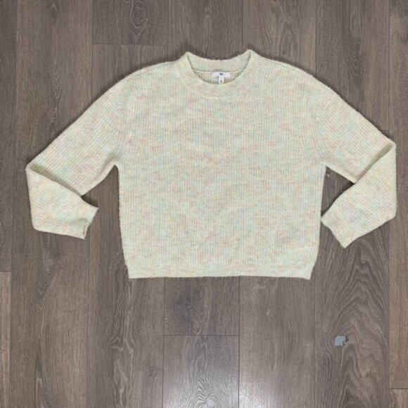 Nordstrom BP Space Dye Knit Sweater Rainbow Multicolor Long Sleeve Size Small - Picture 2 of 7